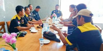 Jalin Sinergitas, Kasat Binmas Rohul Coffe Bersama Aliansi Wartawan Indonesia