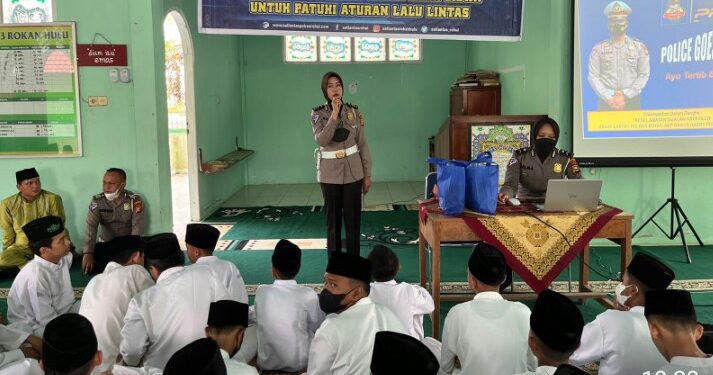 Polres Rohul Police Goes to School di MTSN 3, Gugah Kesadaran Berlalu Lintas