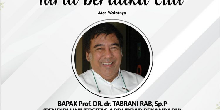 Bupati Bengkalis Bela Sungkawa  Prof. Dr. dr. Tabrani Rab, Tutup Usia