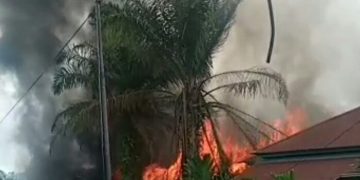 Gedung SMP Muhammadiyah Ujung Batu dilalap Api, 6 Ruangan Belajar Hangus Terbakar