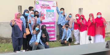 Cegah Stunting, Mahasiswa KKN UNRI Bagikan Vitamin A di Tambusai Batang Dui