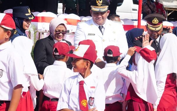 Perdana Pemkab Bintan Gelar Upacara HUT RI di Lapangan Sri Bintan Buana Busung