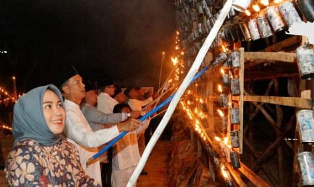 Perdana, Kecamatan Mandau Gelar Festival Lampu Colok 1 Muharram 1444 H, Masyarakat Sambut Antusias