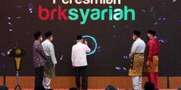 Diresmikan Wapres RI, Bank Riau Kepri Sah Jadi BRK Syariah