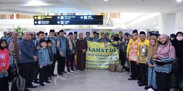 54 Kalifah MTQ Tiba di Banjarmasin, Pemprov Riau Targetkan yang Terbaik