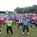 Semarak Sehari Boga Kelurahan Air Jamban Bersama Bupati dan Camat Riki, Kunjungi UMKM Hingga Senam Bersama