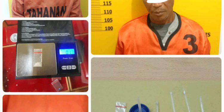 Polsek Cerenti Tangkap Dua Pria Pemilik Shabu di Desa Kompe Berangin Cerenti Kuansing