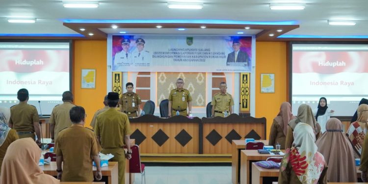 Sekda Rohil Launching Aplikasi Sialang