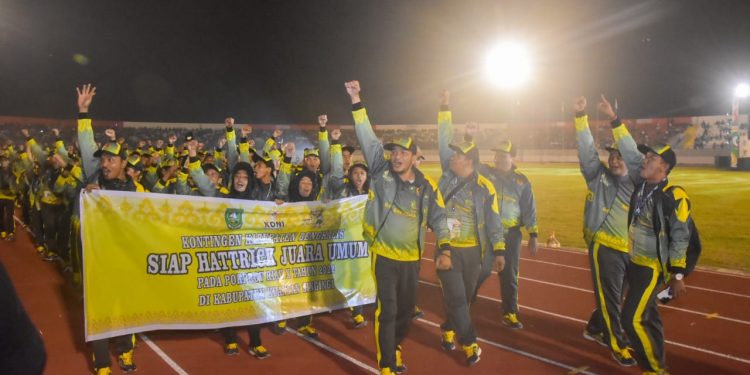 Porprov X Riau Resmi Dibuka, Kontingen Bengkalis Tekad Pertahankan Juara Umum