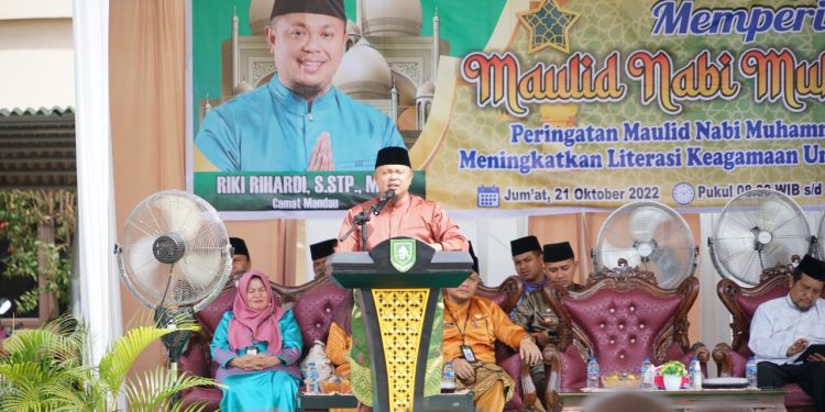 Peringatan Maulid Nabi1444 H, Pemcam Mandau Hadirkan Ustad Saidul Amin
