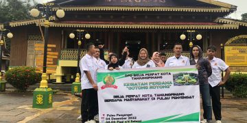 Belia Perpat Kota Tanjungpinang Goro Bersama Masyarakat di Pulau Penyengat
