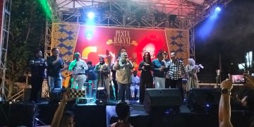 Ribuan Masyarakat Ramaikan Pesta Rakyat di Halaman Kantor Camat Mandau
