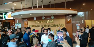 Kunker ke Provinsi Riau Presiden Jokowi Tinjau RSUD Arifin Achmad dan Pasar Bawah