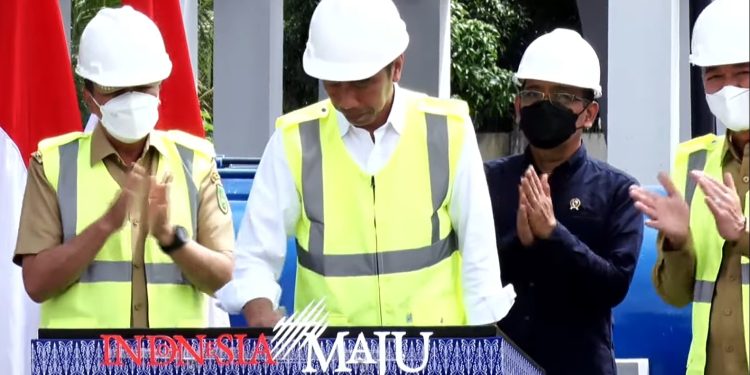 Presiden Jokowi Resmikan SPAM DUROLIS di Rokan Hilir Riau