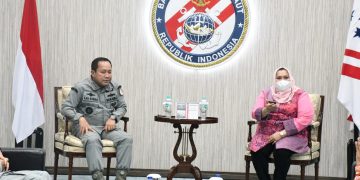 Berkunjung ke Mabes Bakamla RI, Bupati Kasmarni Bawa Pulang Program Pembangunan Markas Keamanan dan Keselamatan Perairan