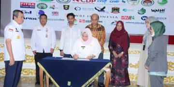 Wakili Bupati dan Walikota Se-Riau, Bupati Kasmarni Nyatakan Komitmen Implementasi Menuju Riau Hijau