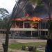 Kantor DPRD Inhu Terbakar, Api Membara di Gedung Utama