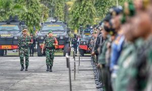 Riau Gelar Apel Gelar Pasukan Kunker Presiden Jokowi