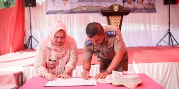 Canangkan Germapatas PTSL, Bupati Kasmarni Ingatkan Urus Tanah Sendiri