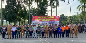Hadiri Apel Gelar Pasukan Lancang Kuning, Bupati Kasmarni Minta Masyarakat Patuhi Lalu Lintas