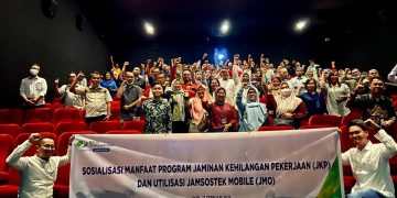 Agar Paham Jaminan Kehilangan Pekerjaan dan JMO, BPJamsostek Duri ajak Nobar Perusahaan