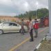 Truk Terguling di Pintu Tol Pekanbaru-Dumai, Arus Pintu Keluar Dialihkan