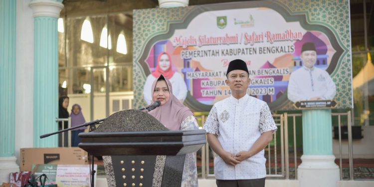 Safari Ramadhan di Kecamatan Bengkalis, Bupati Sampaikan Target Pembangunan Jalan Lingkar Tuntas Tahun 2024