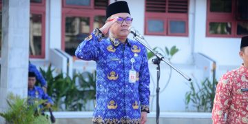 Perdana, Plt Sekda Bengkalis Ersan Saputra Jadi Irup HKN dan HUT ke-49 PPNI
