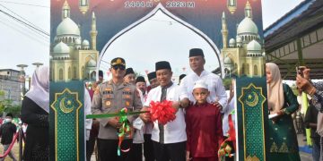 Wabup Buka Pasar Ramadhan 1444 di Kawasan Sungai Bengkel