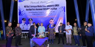 Hadiri Peringatan HUT JMSI Tingkat Propinsi Riau di Rengat, Teguh Santosa Ingin JMSI Jadi Lokomotif Pengembangan Potensi Daerah