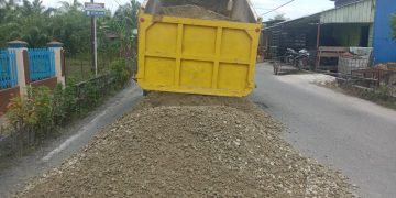 Jalan Rusak Bagansiapiapi-Sinaboi Mulai Dikerjakan