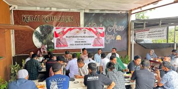 Silaturrahmi dengan Awak Media, Kapolres Kuansing Berharap Kolaborasi Sampaikan Pesan Kamtibmas