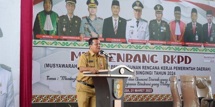 Buka Musrenbang Tingkat Kabupaten, Plt Bupati Kuansing Minta Bapedda Matangkan Usulan Program Prioritas