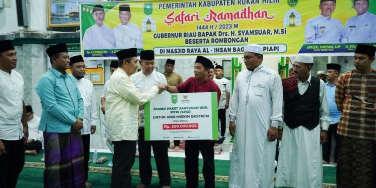 Safari Ramadan di Bagansiapiapi, Gubri Salurkan Bantuan Ratusan Juta Rupiah