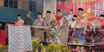 Bupati Kasmarni Lepas Pawai Takbir Idul Fitri di Duri