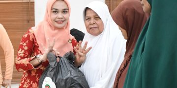 DWP Kabupaten Bengkalis Bagikan 100 Paket Sembako untuk 5 Kecamatan