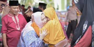 Safari Ramadhan di Bukit Batu, Bupati dan Wabup Sambangi Masjid Al-Mukhlisin Desa Dompas