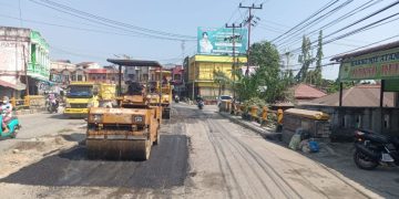 Jelang Hari Raya Idul Fitri 2023, Perbaikan Jalan  di Rohul Terus Digesa