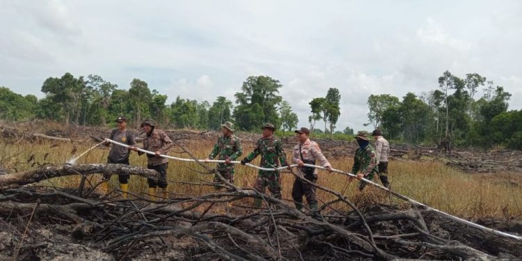 Dua Helikopter Water Bombing Padamkan Kebakaran di Rohil dan Rupat