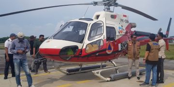 Helikopter Bantuan BNPB Untuk Patroli Karhutla Tiba di Riau