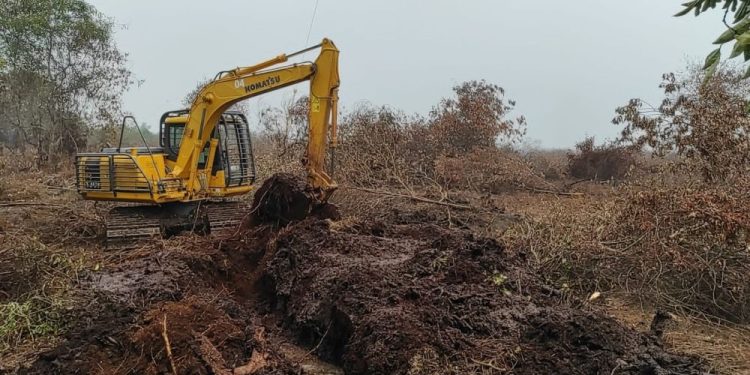 Satgas Karhutla Turunkan Alat Berat di Lokasi Rawan Kebakaran Lahan
