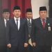 Pimpinan DPRD Riau Hardianto Bersama Anggota Komisi V Hadiri Pengambilan Sumpah Pj. Muflihun dan Firdaus