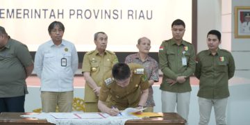 Bupati Rohil Ikuti Rapat Koordinasi Participating Interest 10 Persen Diwilayah Kerja Rokan