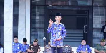 Apel Hari Kesadaran Nasional, Bupati Bengkalis Ajak Sukseskan Agenda MTQ dan Hari Jadi Bengkalis