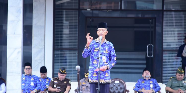 Apel Hari Kesadaran Nasional, Bupati Bengkalis Ajak Sukseskan Agenda MTQ dan Hari Jadi Bengkalis