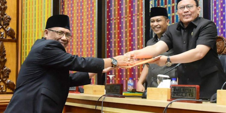 DPRD Gelar Paripurna Penyampaian Ranperda Pertanggungjawaban Pelaksanaan APBD TA 2022