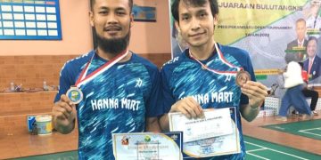 Bripka Mariono Bangga Dengan Capaian Atlet Binaannya di Turnamen Bulutangkis PBSI Pekanbaru