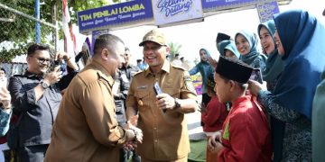 Wabup Bagus Santoso Apresiasi PKK Kelurahan Pematang Pudu, Wakili Kabupaten Bengkalis Lomba Gagah Bencana