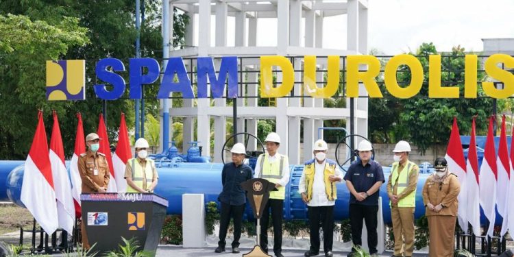 3.500 SR di Dumai Terima Suplai Air Bersih SPAM Durolis