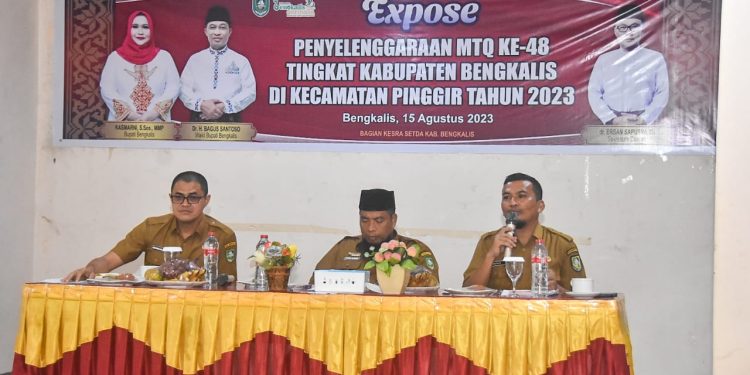 MTQ Kabupaten Bengkalis Bakal Digelar di Pinggir, Camat Ekspos Kesiapan